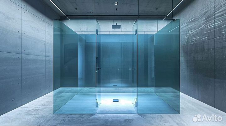 Кабина из стекла