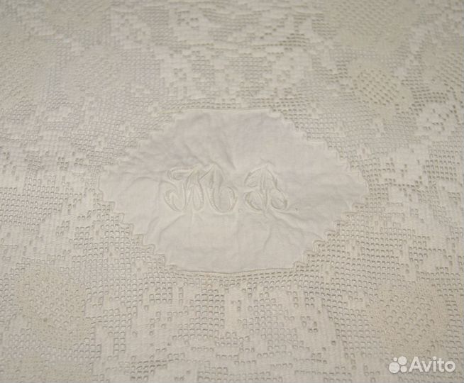 Старинная наволочка детская с монограммой до 1917г