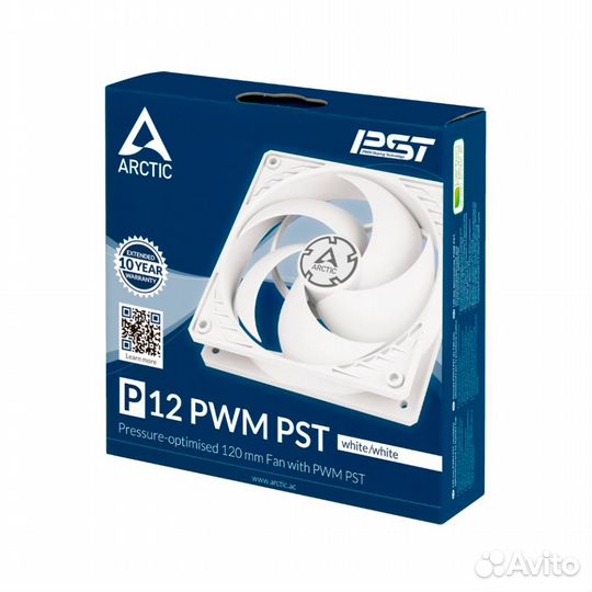 Вентилятор для корпуса arctic P12 PWM PST White ac
