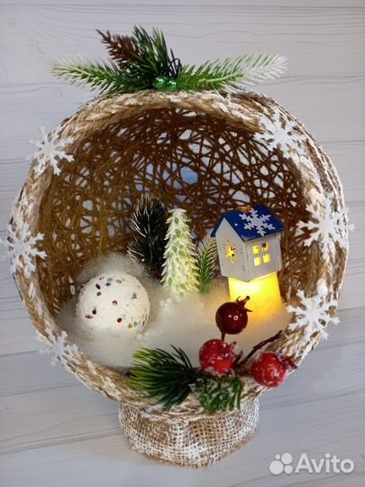 Поделка новогодняя в школу детский сад