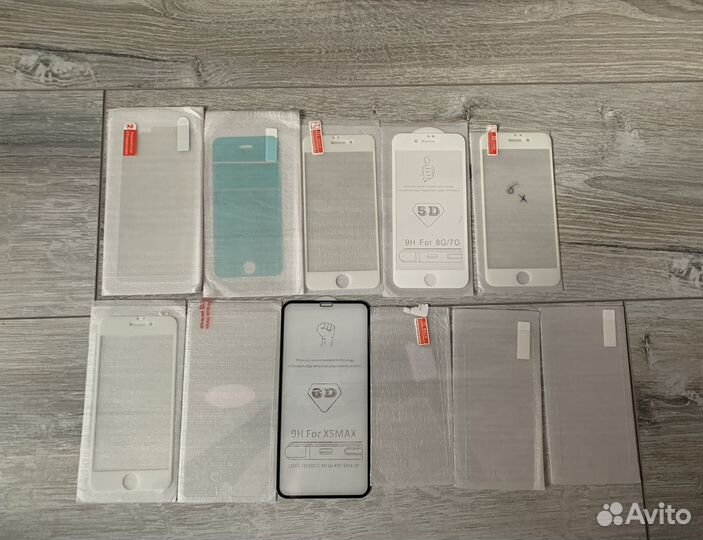 Лот 52 шт. чехлы для телефонов и защитные стекла