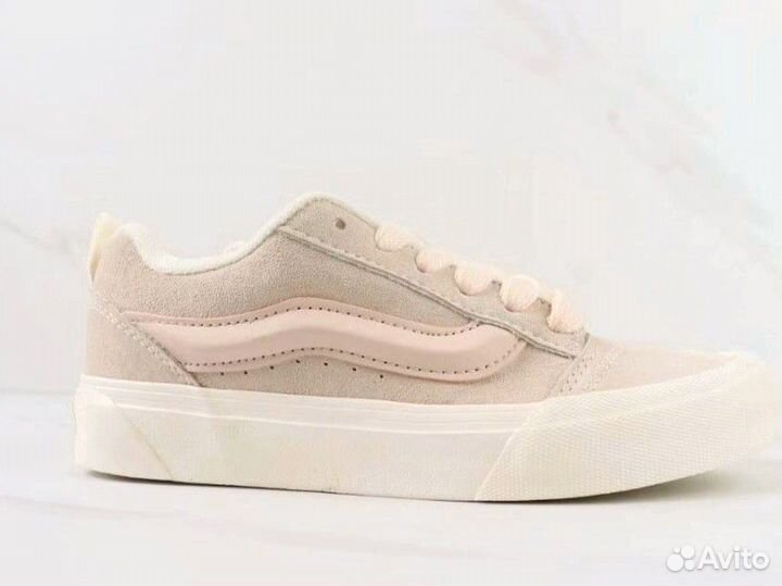 Кеды ванс ретро бежевые Vans knu skool premium