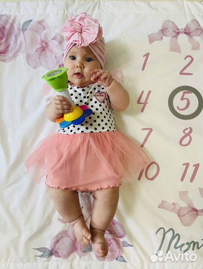 Одеяло плед детский для фотосессии 110*86 см