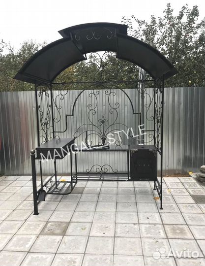 Мангал с крышей