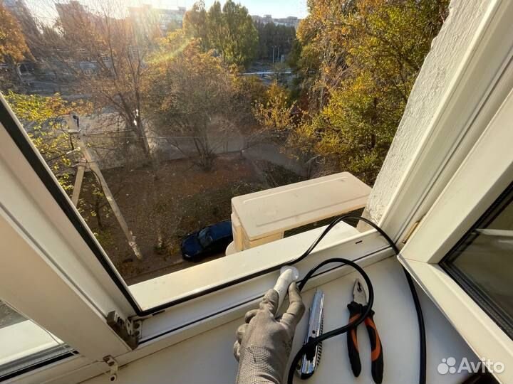 Регулировка створки окна, ручки, фурнитура