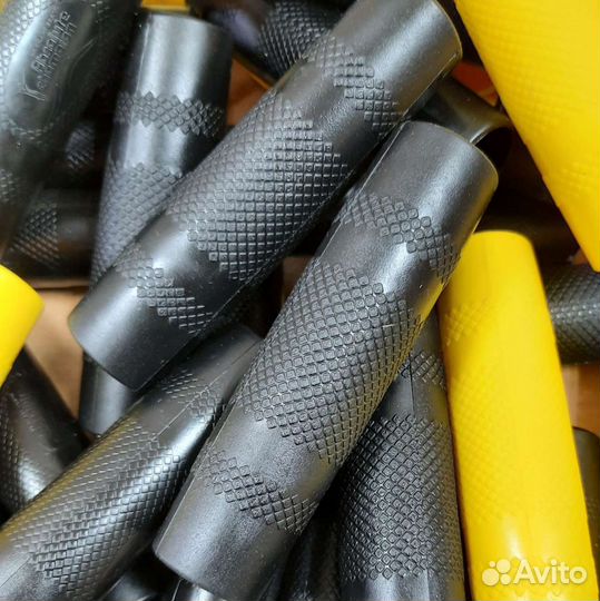 Грипсы резиновые чёрные ручка хват турник 2 штуки