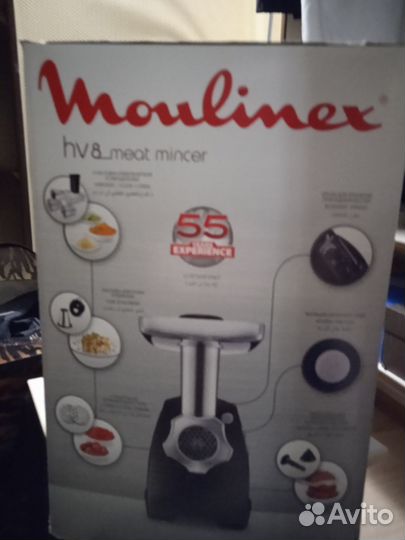 Мясорубка электрическая новая moulinex HV-8 meat m