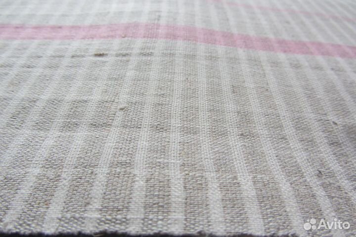 Ткань Лен СССР на полотенца.Ламбрекен с бахромой