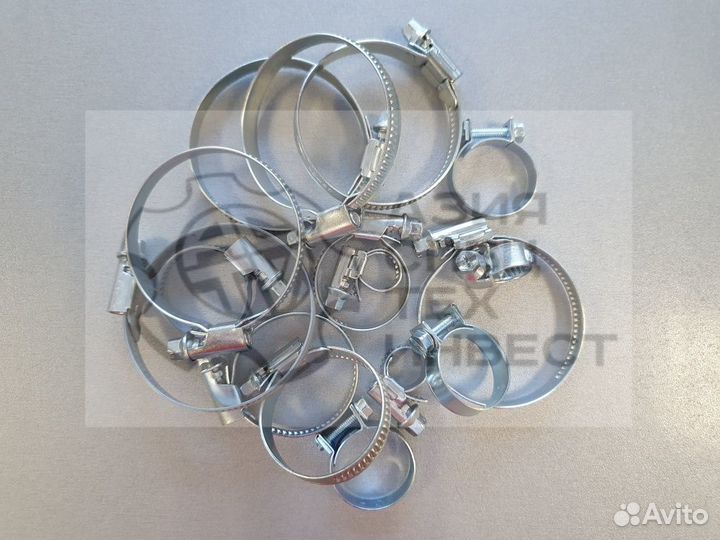 Хомут червячный 12-22 мм