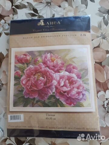 Набор для вышивания крестом Пионы