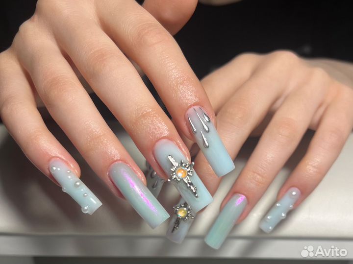 Крейзи маникюр наращивание