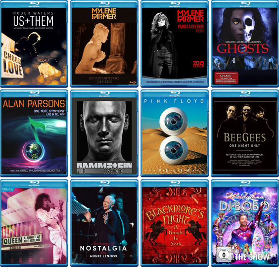 Музыкальные видео и концерты на заказ на Blu-Ray