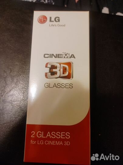 Очки для тв 3D, LG. Нераспакованные