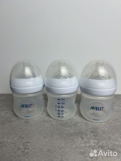 Бутылочки для кормления avent natural 125