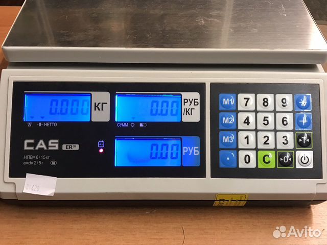Весы CAS ER JR на 15 и 30 кг. Весы контрольные
