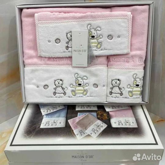 Подарочный набор полотенец для детей 3 шт