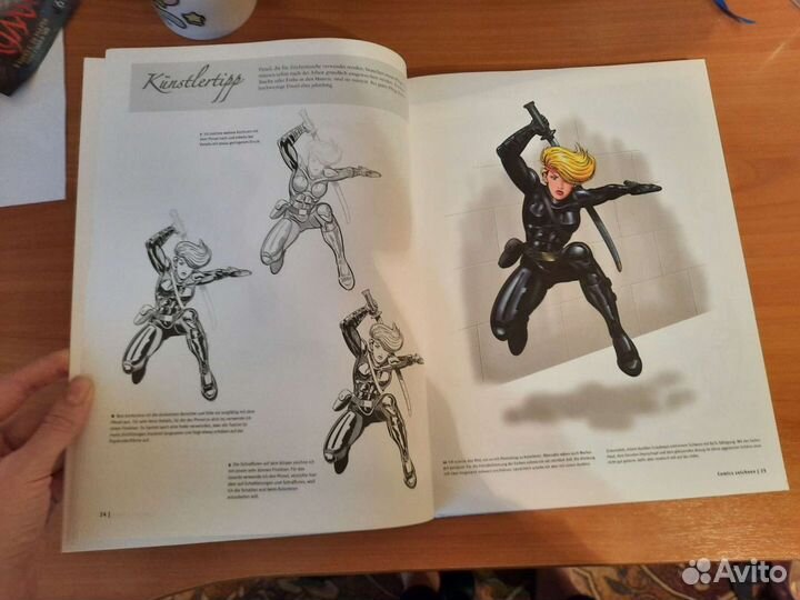 Книга по обучению рисованию манги, комиксов, фенте