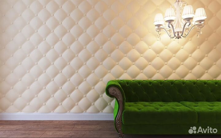 Монтаж 3D панелей и Гипсового декоративного камня