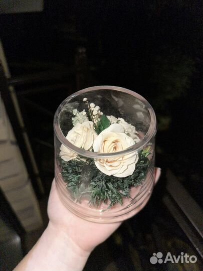 Натуральные цветы в стекле Fi'ora