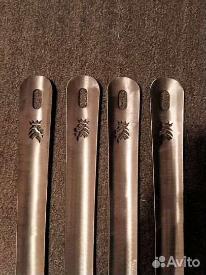 Ложка для обуви из нержавейки рожок 2мм 60см