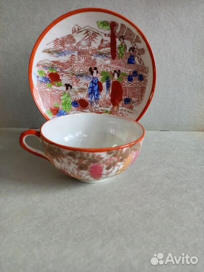Чайная пара тонкий фарфор Япония