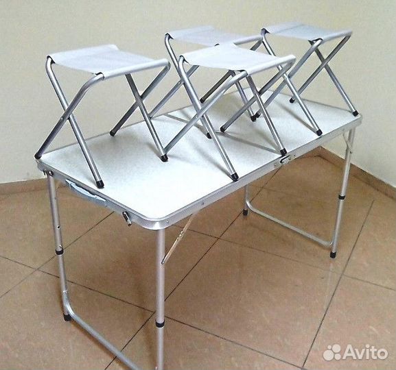 Стол туристический +4 стула