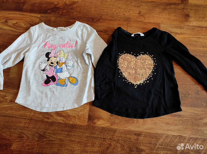 Лонги и свитшот hm 2-4года