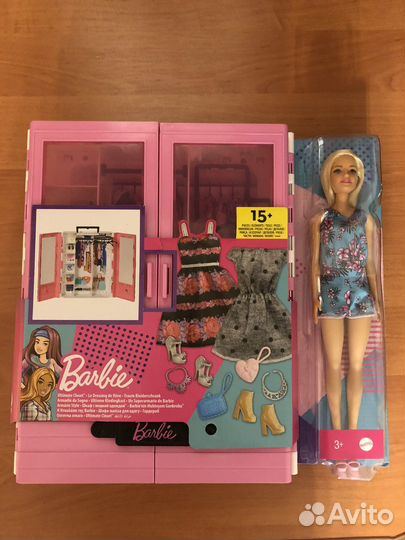 Кукла Барби со шкафом, куклы Disney Princess