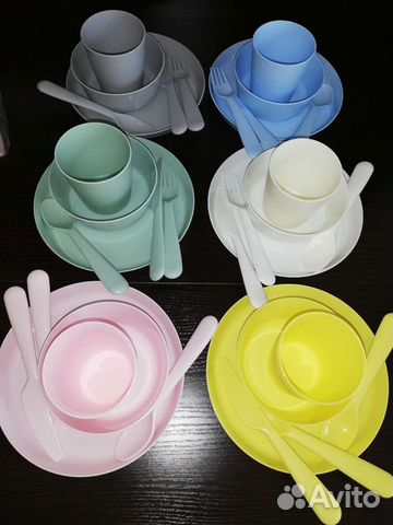 Икеа Наборы посуды по цвету