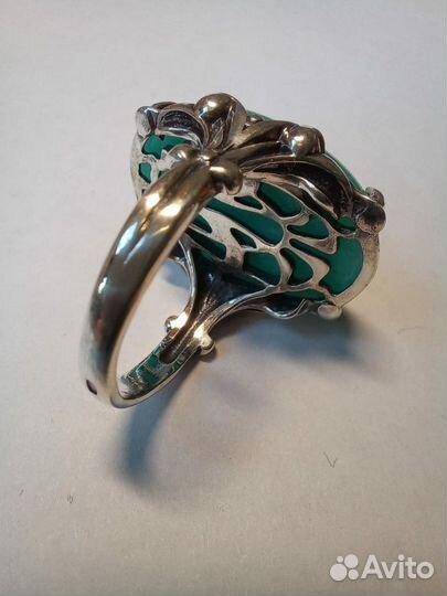 Кольцо с амазонитом