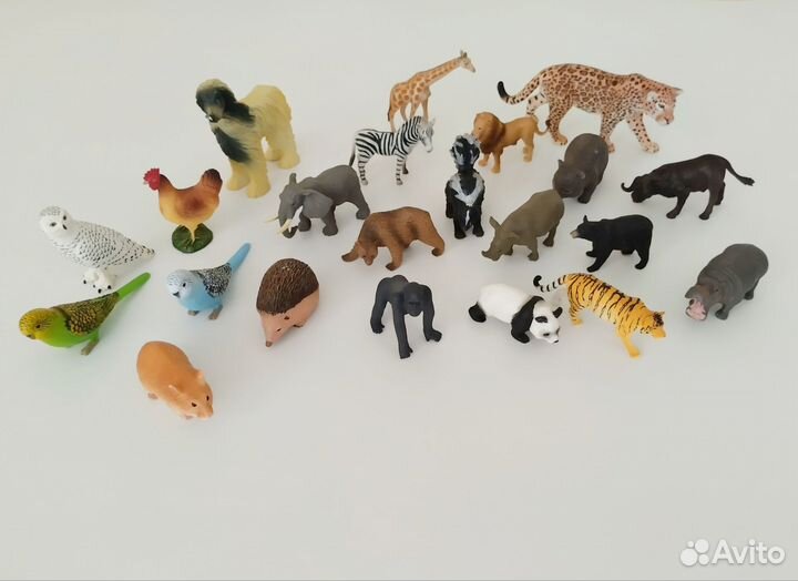 Фигурки животных Schleich, Collecta, Mojo