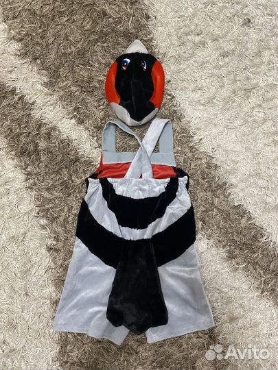 Новогодний костюм снегиря на 3-5 лет