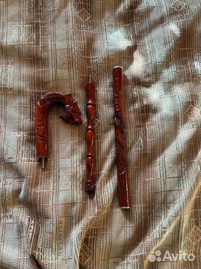 Трость для ходьбы деревянная