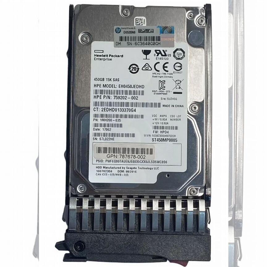 [787641-001] Жесткий Диск Hp Msa J9f41a 450gb 787641-001