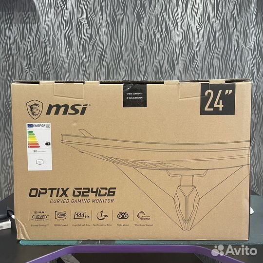 Игровой изогнутый монитор MSI optix G24C6 144hz