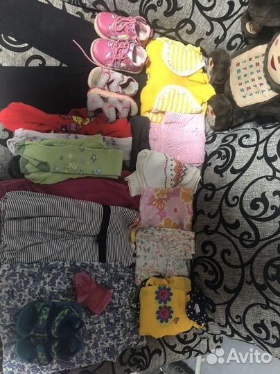Два пакета одежды на девочку 74-80. Бронь