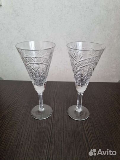 Хрусталь рюмки, фужеры, стопки