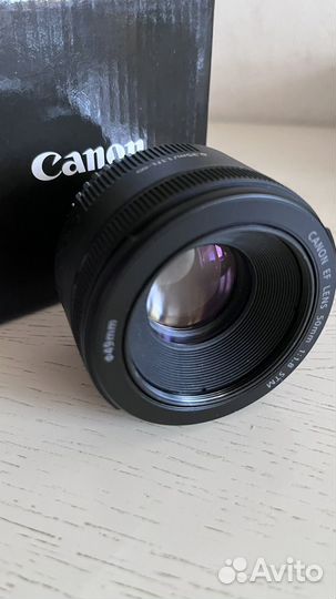 Объектив canon 50mm 1 8 stm