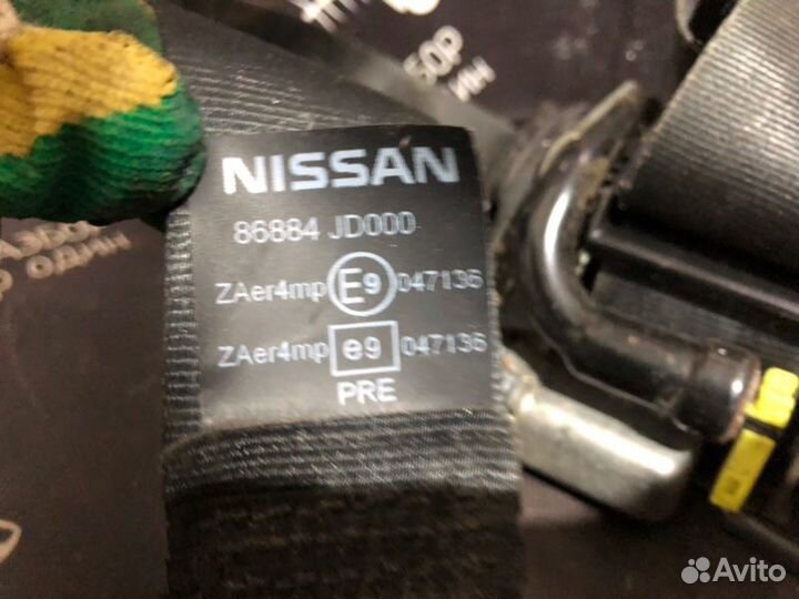 Ремень безопасности передний правый Nissan Qashqai
