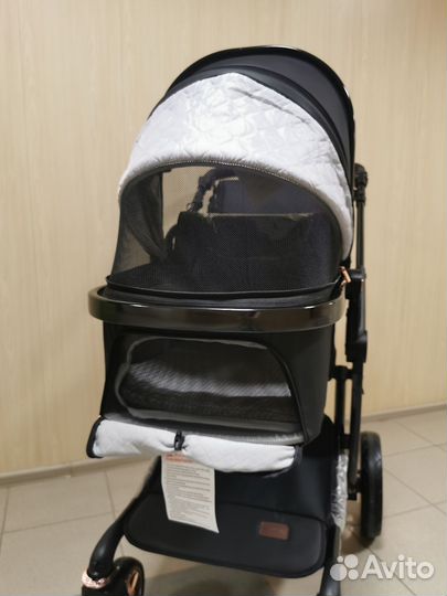 Коляска Luxmom 608 2в1, 3в1 экокожа новая