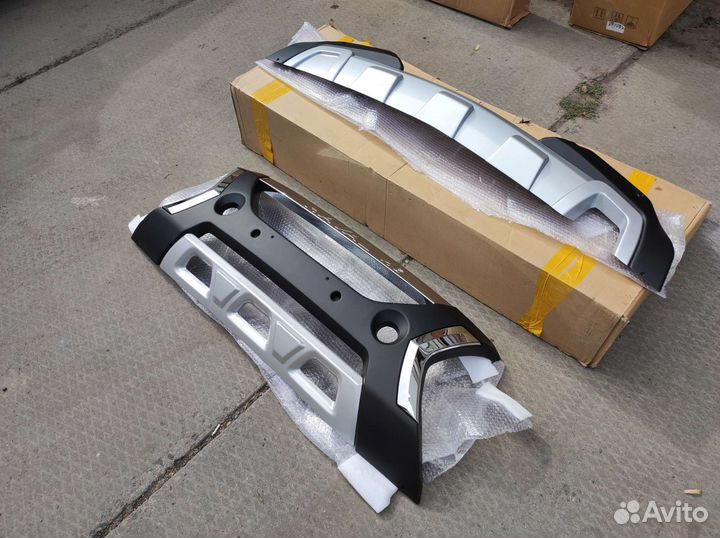 Накладки на пер. и зад. бампер Great Wall Hover