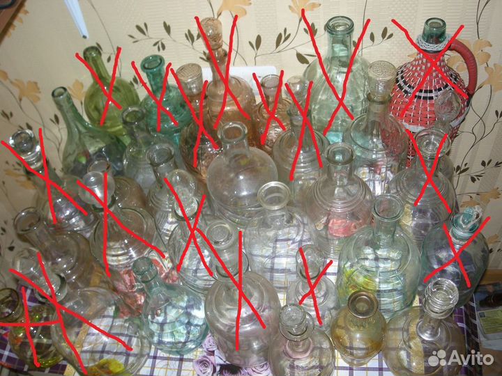 Графин бутыль 0.5 1 1.5 2 литра с пробкой и без