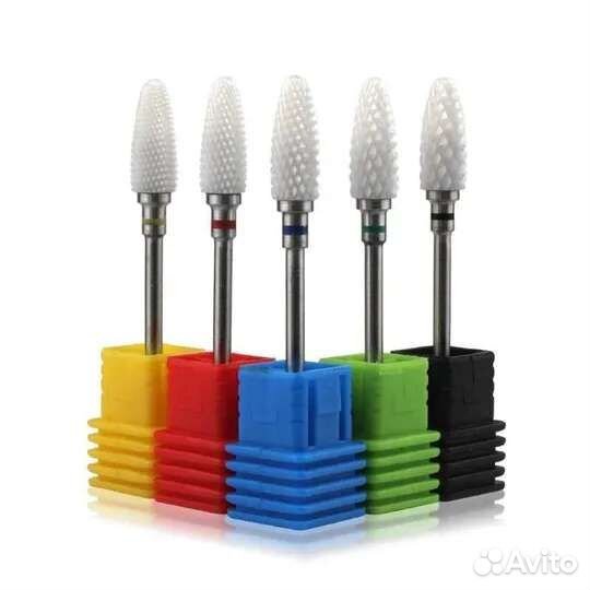 Фрезы для маникюра керамические твердосплавные