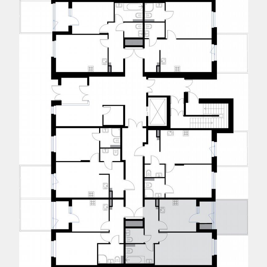 1-к. квартира, 42,9 м², 1/3 эт.
