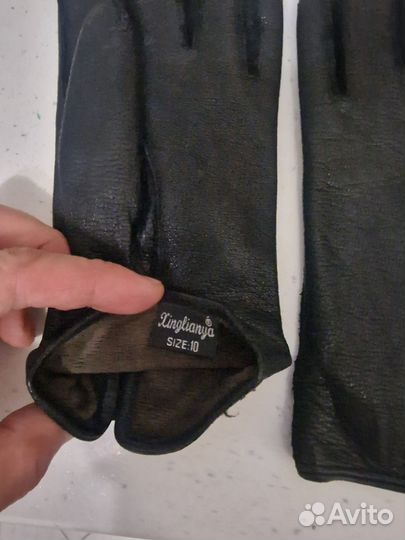 Перчатки кожаные