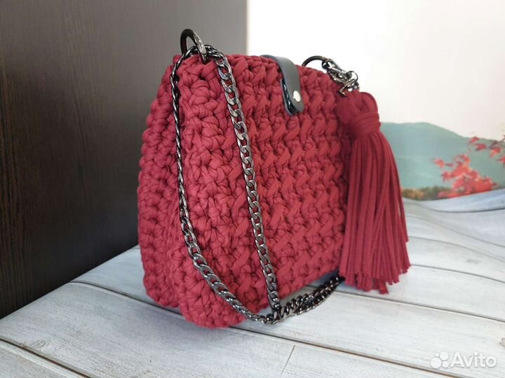 Вязание сумки на заказ крючком