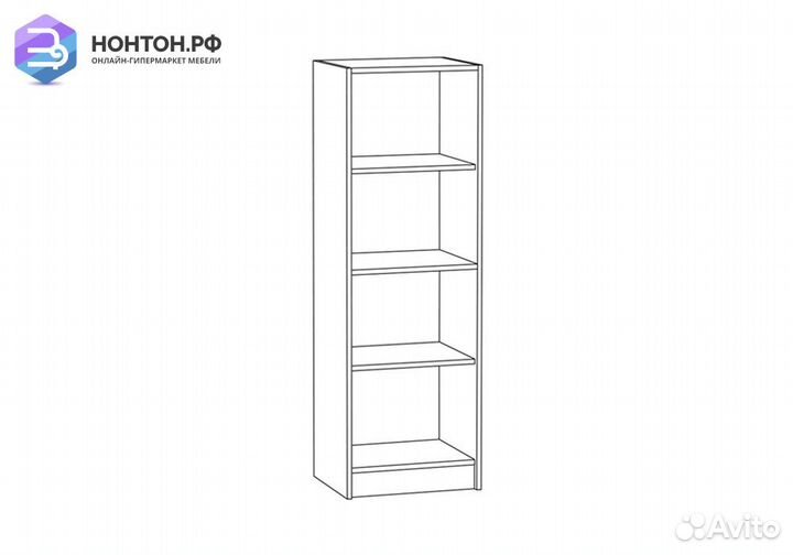 Стеллаж Альфа 09.135 солнечный свет / белый премиу