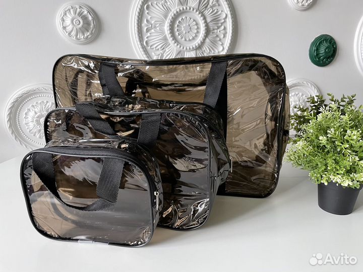 Сумка в роддом. Прозрачные и тонированные