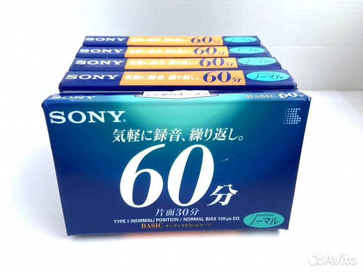 Аудиокассета кассета Sony Basic 60 - 2001 г