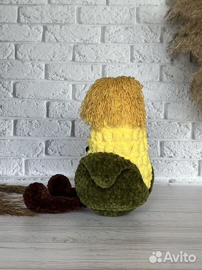 Вязаные игрушки ручной работы Кукуруза плюшевая